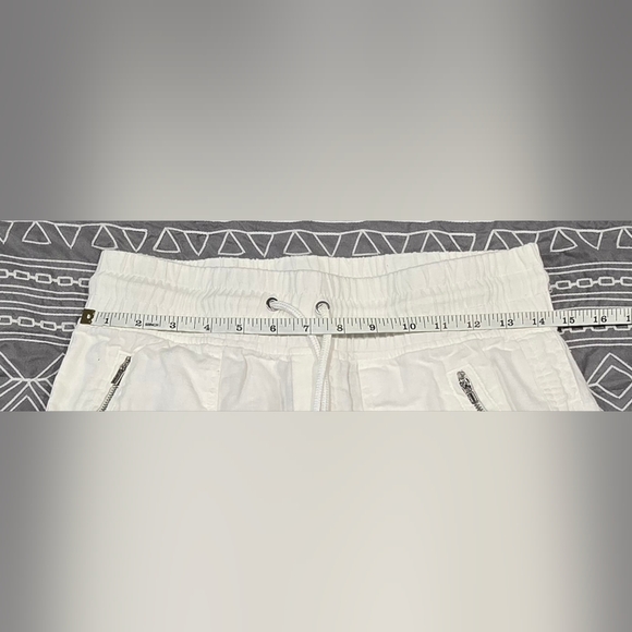 Athleta Cabo Linen Joggers In White Size 6 - Picture 5 of 7